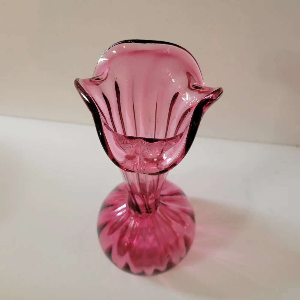 Vintage Hand Blown Glass Vase